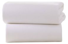 CLAIR DE LUNE Crib Fitted Sheets White